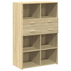 Helloshop26 - Buffet bahut commode armoire meuble de rangement organisateur cuisine salle de séjour salon haut sonoma 80 x 42,5 x 02_0034208 - 300021_0