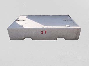 Masse de base 2T avec passage de fourche pour essai de palans et ponts roulants- 2000 x 1200 x 395mm - REF2222000_0