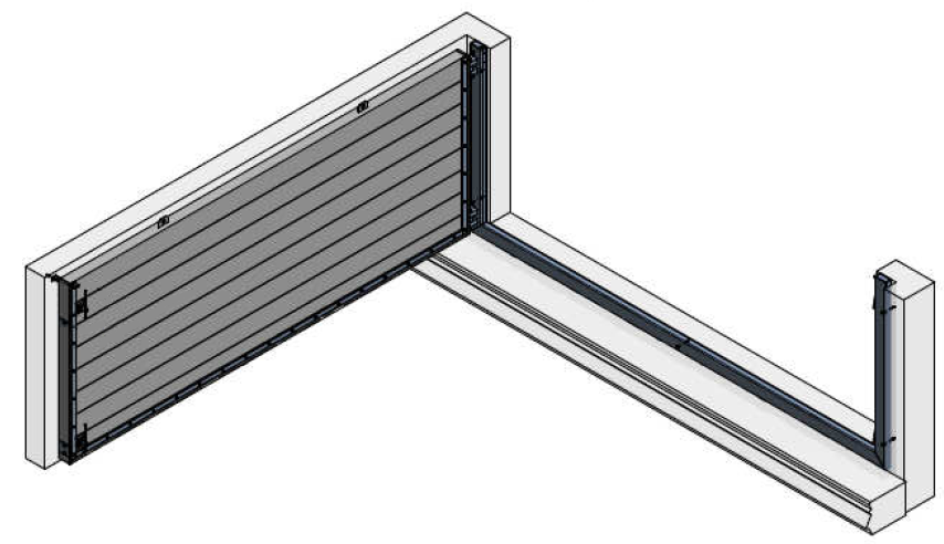 Portail / portillon anti-inondation Flo-Gate RS - aluminium, étanche, pour ouvertures jusqu’à 4m_0