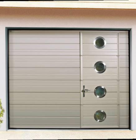 Porte de garage sectionnelle anti effraction personnalisable - Motorisée et une excellent isolation thermique_0