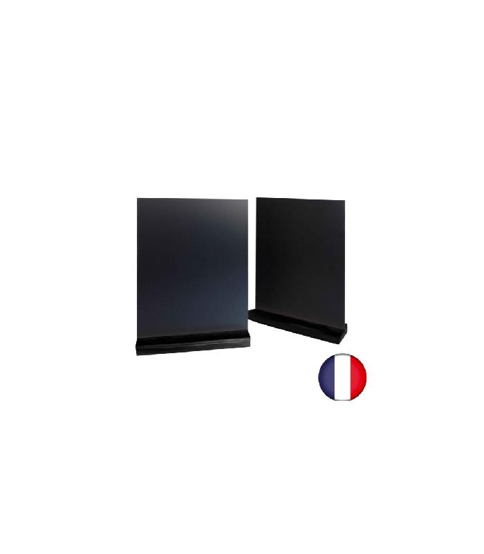 Porte menu de table en bois avec ardoise A4 - Lot de 2 - Référence : PFN57NA4_0