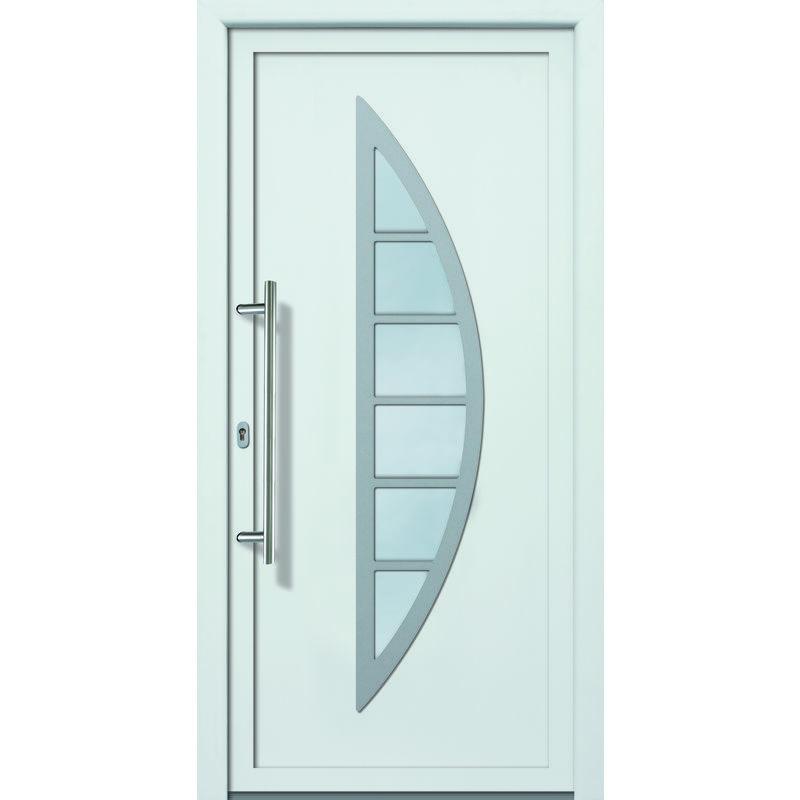 MEETH - PORTES D'ENTR'E CLASSIQUEMODŠLE 28, INT'RIEUR: BLANC, EXT'RIEUR: BLANC LARGEUR: 98CM, HAUTEUR: 200CM, SENS D'OUVERTURE: TIRANT GAUCHE