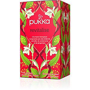 Pukka Infusion biologique et équitable Revitalise, cannelle, gingembre, clou de girofle, cardamome, orange, menthe verte, thé vert, boîte de 20 sachets emballés individuellement_0