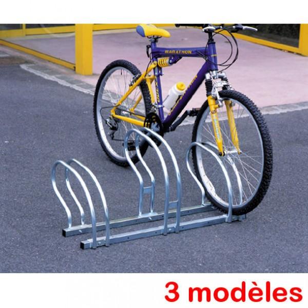 Support à vélo professionnel côte à côte - 3 vélos - 2 niveaux - fabrication française - Rolléco_0