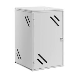 Uniprodo - Uniprodo Cache-poubelle 240 l Fentes d'aération - Habillage de poubelle Abri à poubelle Cache-poubelle en métal Cache-poubelle en - 4062_0