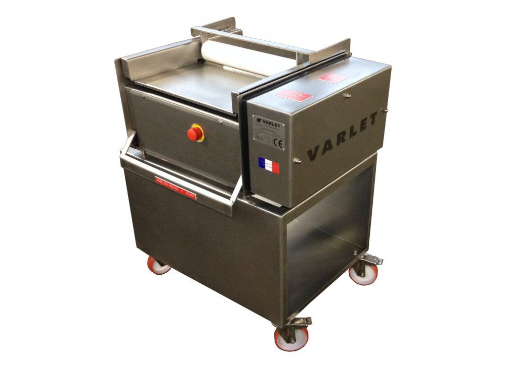 V460 - Éplucheuse industrielle Varlet - Dénerveuse manuelle sur socle - Largeur de coupe 400mm_0