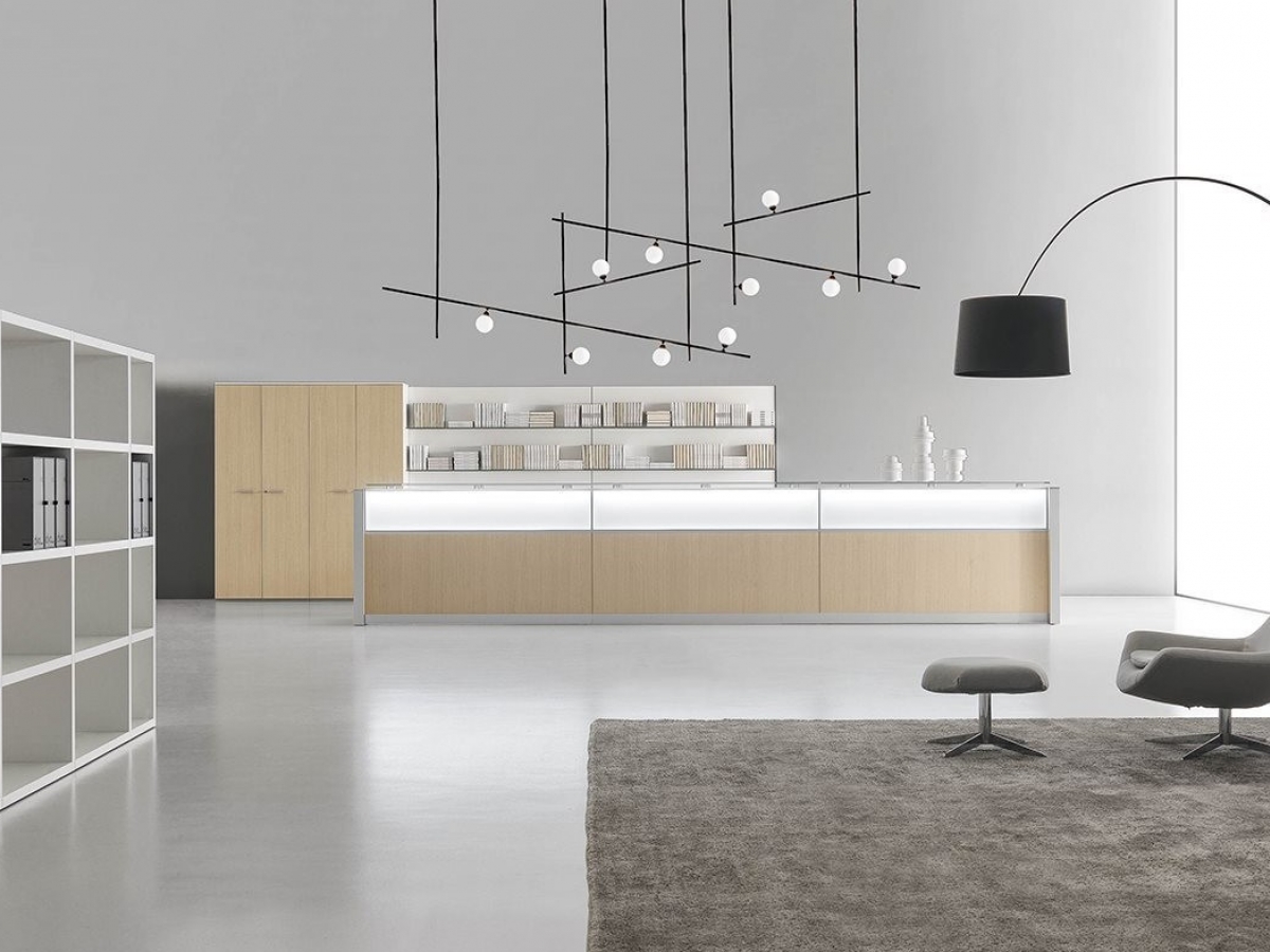 Banque d'accueil d'angle rétro-éclairée LED - DV702_0