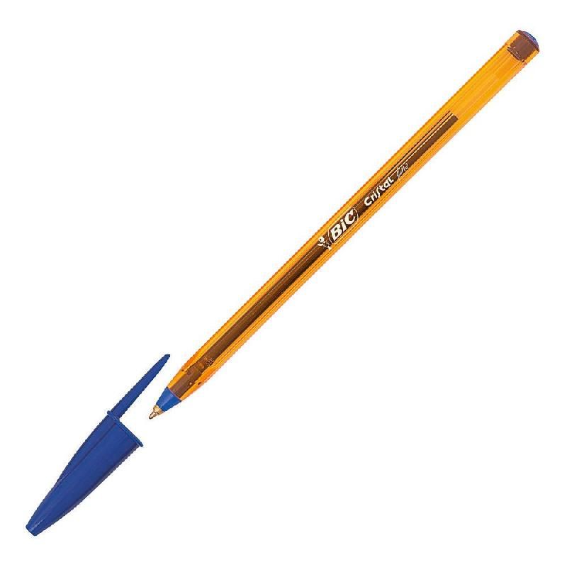 BIC STYLO-BILLE CRISTAL FINE - BIC - 0,8 - CAPUCHON - BLEU (PRIX À L'UNITÉ)