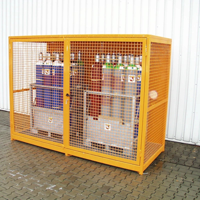 Box pour bouteilles de gaz avec dispositif de retenue - Type GFC_0