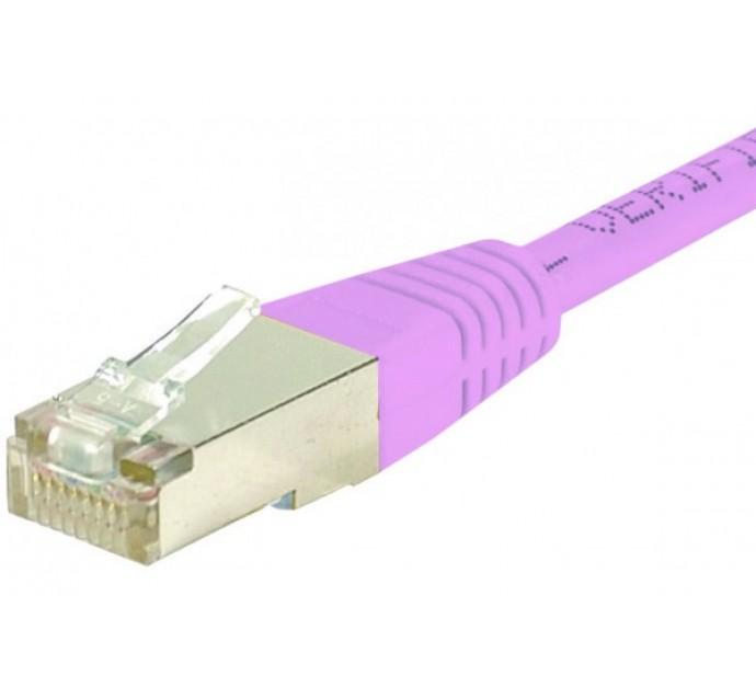 Cordon RJ45 Catégorie 6 S/FTP Rose - 30 m - 854488 - Blindage optimal et performances élevées_0