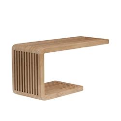 Etagère murale Calopsite 50 cm -  Marron Rectangle Bois Amadeus 50x21 cm - marron Bois massif 3520071971162_0