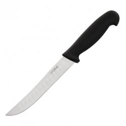 Couteau d'Office Professionnel Alvéolé Noir 125 mm   Hygiplas      Inox 125 HYGIPLAS - noir inox C420_0