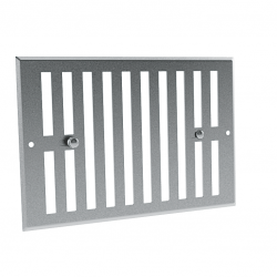 Grilles de ventilation en aluminium - brut, anodisé, prélaqué blanc ou doré - avec fermeture partielle ou totale_0