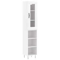 Helloshop26 - Buffet bahut commode armoire meuble de rangement organisateur cuisine salle de séjour salon haut 34,5 x 34 x 180 cm 02_0032384 - 300021_0
