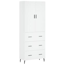 Helloshop26 - Buffet bahut commode armoire meuble de rangement organisateur cuisine salle de séjour salon haut 69,5 x 34 x 180 cm 02_0032589 - 300021_0