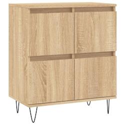 Helloshop26 - Buffet bahut commode armoire meuble de rangement organisateur cuisine salle de séjour salon sonoma 60 x 35 x 70 cm 02_0031613 - 3000210_0
