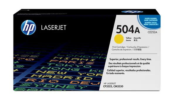 HP 504A toner LaserJet jaune authentique_0