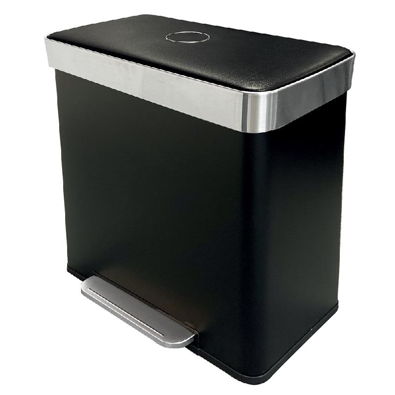 Poubelle à pédale Hailo tri sélectif 2 x 30 L_0