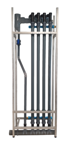 Récupérateur de chaleur vertical centralisé sur eau grise Evolsys - Disponible sur base Shower Pipe 1,7m - 2,1m de 1,8 à 9m3/h - SPX_0