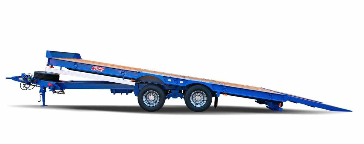 Remorque plateau pour poids lourd - AMC-Castera - Modèle TPCB 25 et TPCB 25 Agricole - 2 ou 3 essieux, porte-engins, PTC 19 tonnes_0