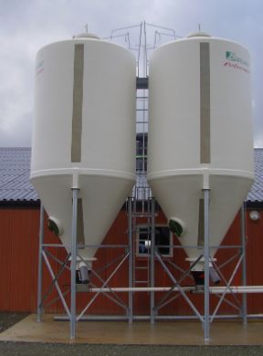 Silo monobloc agricole 3 pieds avec bandes de vision et aération - OSCA303 - BRIGANT POLYESTER_0