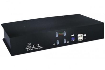 Switch KVM - 2 ports VGA - USB - Jack 3,5mm - Résolution 1920x1440 - Compatible Windows/Mac/Linux/FreeBSD/SUN_0