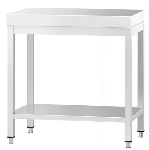 Table en inox avec étagère 80x60 cm_0