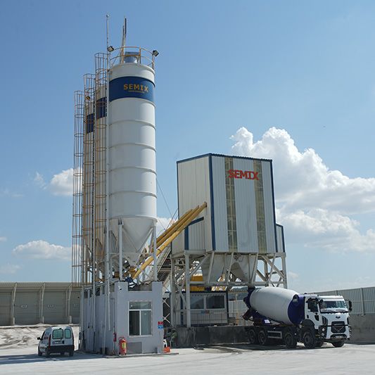 Turkuaz 130 centrale à béton - SEMIX - 130 m3/hr, stationnaire et haute performance_0