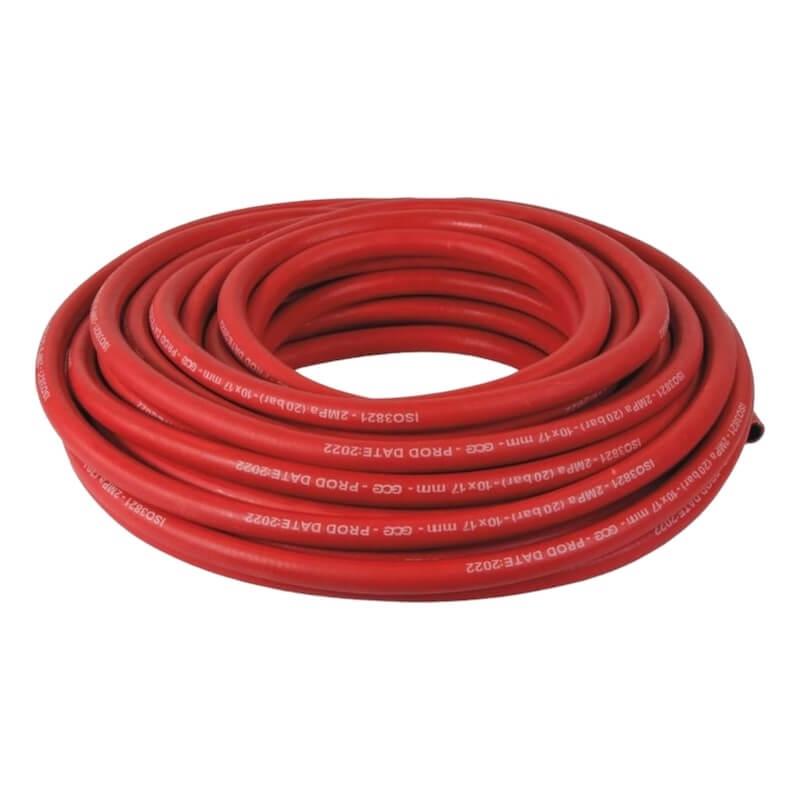 Tuyau de soudage ACETYLENE simple (rouge) Ø6,3x12,3 - GCE_0