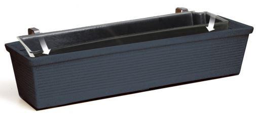 Balconnière suspendue en polyéthylène - Hauteur 220 mm, Longueur 605 à 1210 mm, Largeur 260 mm - Résistante aux UV et chocs_0