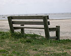 Banc en bois rond_0