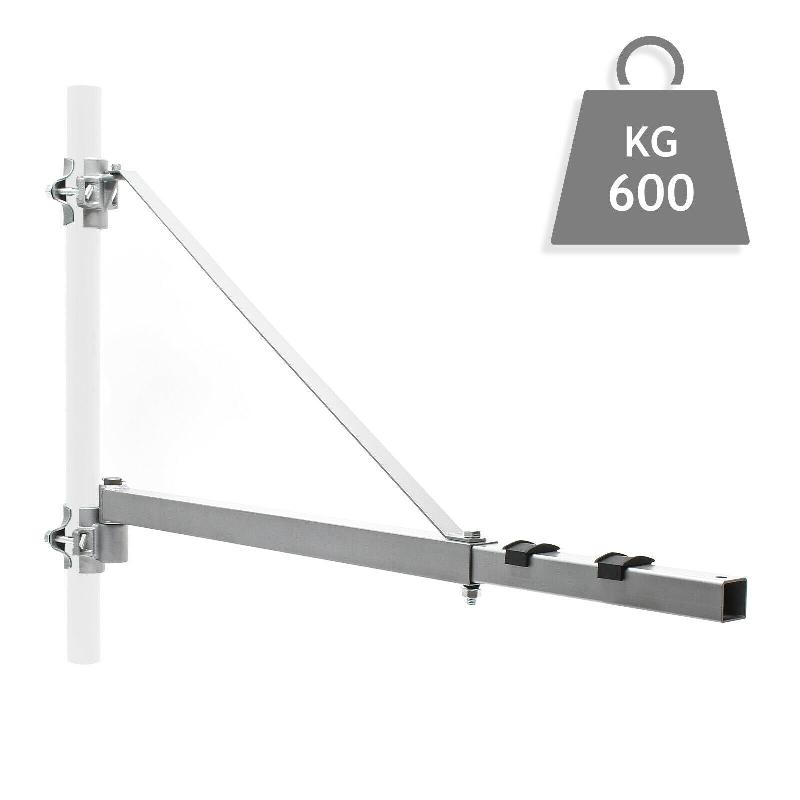 BRAS PIVOTANT LEVAGE PALAN SUPPORT 600 G 110CM TREUIL CÂBLE POTENCE FIXATION 16_0002387_0