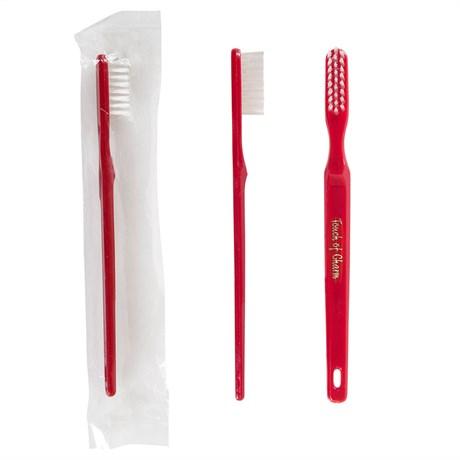 BROSSE À DENTS SOUS SACHET 15.5X1X1.5 CM PS BORDEAUX (VENDU PAR 100)