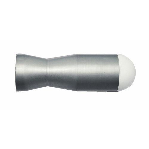 BUTÉE DE PORTE MURALE - EN ALUMINIUM ANODISÉ - 26X80MM - ARGENT CIVIC