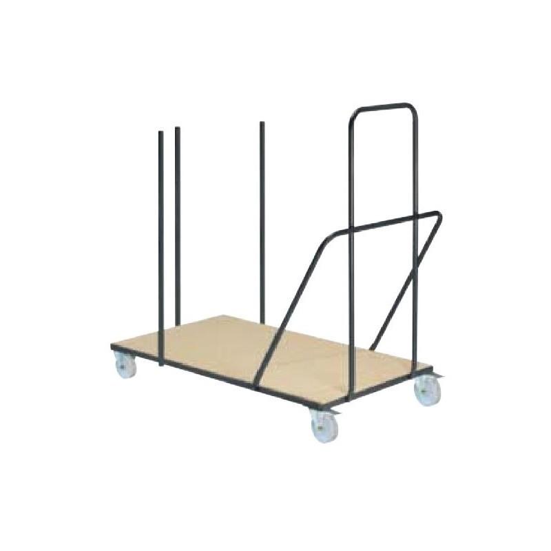 Chariot de transport pour tables en polypropylène - TP-28270CHAR - Très résistant avec roues pivotantes freinées_0