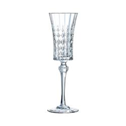 6 flûtes à champagne 15cl Lady Diamond - Cristal d'Arques - Verre ultra transparent au design vintage - transparent 0883314887532_0