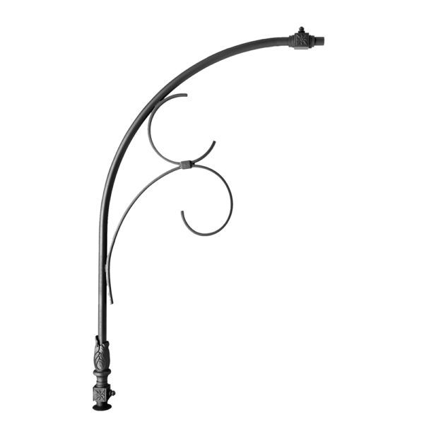 Crosse classique dragon - fontes de Paris - saillie 1100 mm - acier et décor aluminium_0