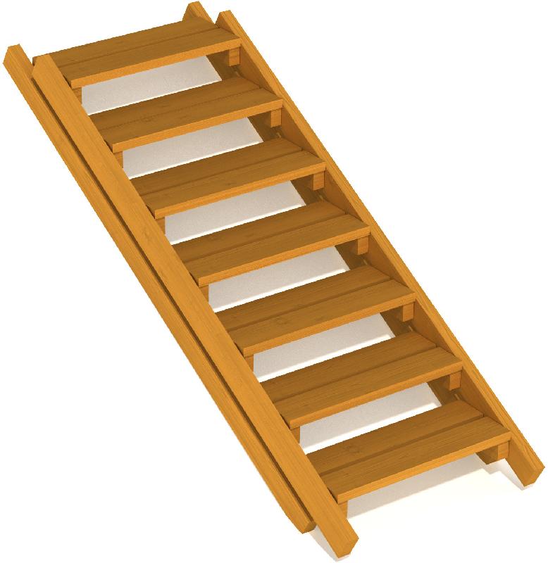 Escalier en bois  réf-8002956 - Hags_0