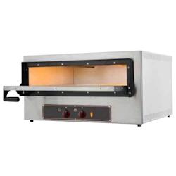 EURAST - Four à pizza électrique à 1 chambre pour 2 pizzas ø 360 - 740x600x410 mm - 3200 W 230/1V - 51100121 - gris inox 51100121_0