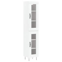 Helloshop26 - Buffet bahut commode armoire meuble de rangement organisateur cuisine salle de séjour salon haut 34,5 x 34 x 180 cm 02_0032385 - 300021_0