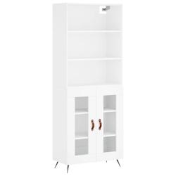Helloshop26 - Buffet bahut commode armoire meuble de rangement organisateur cuisine salle de séjour salon haut 69,5 x 34 x 180 cm 02_0032611 - 300021_0