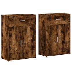 Helloshop26 - Buffet bahut commode armoire meuble de rangement organisateur cuisine salle de séjour salons lot de 2 60 x 30 x 84 cm 02_0036736 - 3000_0
