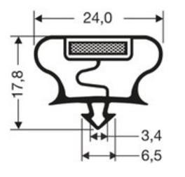 Joint pvc magnetique pour meubles frigos jpc-199_0