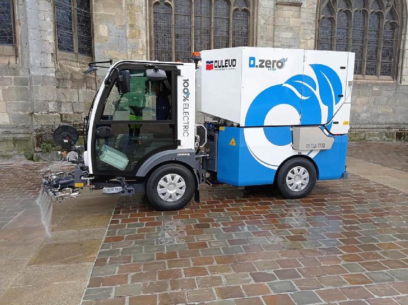 Laveuse de voirie électrique D-ZERO HYDRO CMAR avec cuve en inox de 1500 litres - Autonomie supérieure à 8 heures_0