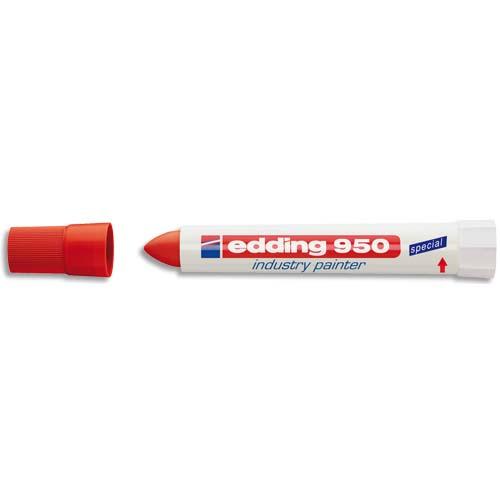 MARQUEUR INDUSTRIEL PATE COLORÉE ET ENCRE PERMANENTE ROUGE POUR TOUTES SURFACES 6002 - LOT DE 3