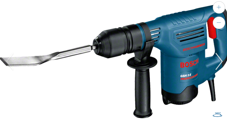 Marteau-piqueur SDS-Plus GSH 3 E Professional - 650W, 2.6J, 3.5kg_0