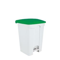 Medial International Contitop Conteneur mobile à pédale avec couvercle coloré Polypropylène Blanc-Vert 45 lt - multicolore plastique polypropylèn_0
