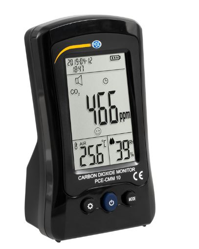 Mesureur de qualité d'air, indique le taux de CO2, la température ambiante et l'humidité relative - PCE-CMM 10 - PCE INSTRUMENTS_0