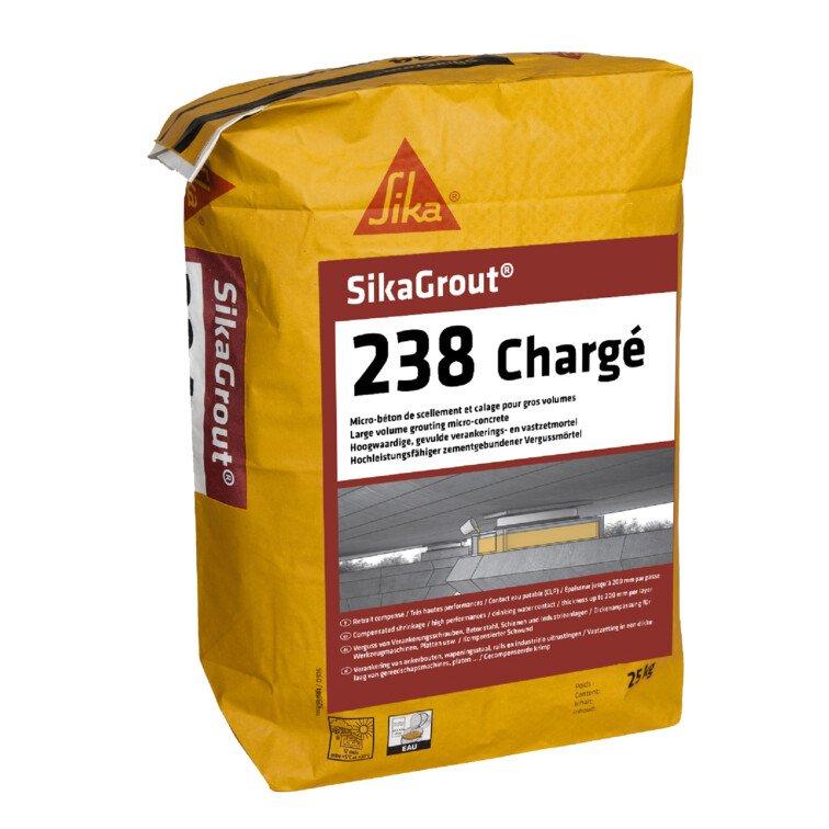Mortier hydraulique SikaGrout-238 Chargé gris 25KG - Scellement de précision et calage industriel_0