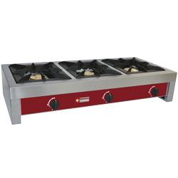 Réchaud à gaz de table - 3 feux vifs (7+5+7 kW) - RF3G/L - 16340 kcal/h_0